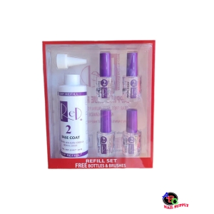 Red Nail Design Dip Liquid #2 Base Refill 7oz 10 sets/ case