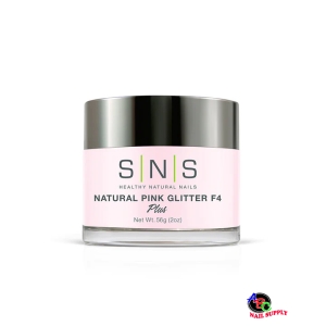 SNS Dip Powder Natural Pink Glitter F4 2oz