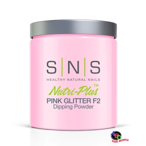 SNS Dip Powder Pink Glitter F2 16oz 12 pcs./case