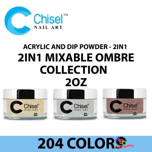 Chisel Acrylic and Dip Powder - 2IN1 Mixable Ombre Collection 2oz