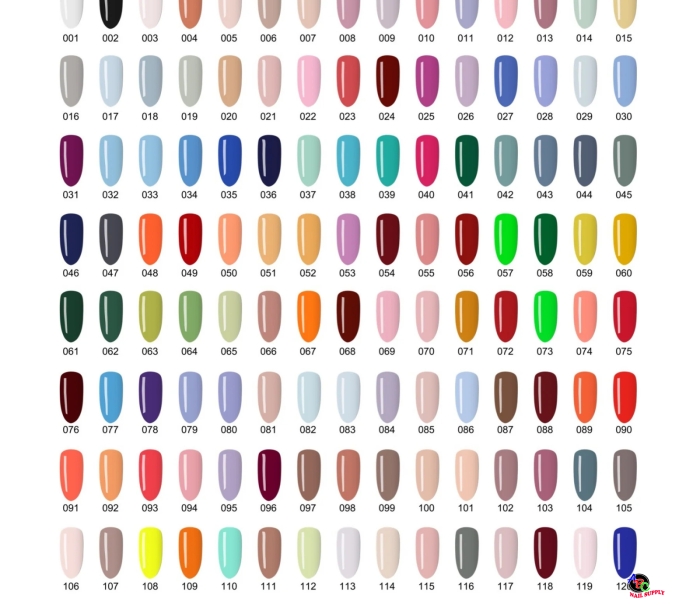 FULL LINE PREMIUM GEL + LACQUER 120 COLORS ( HP001-HP120)