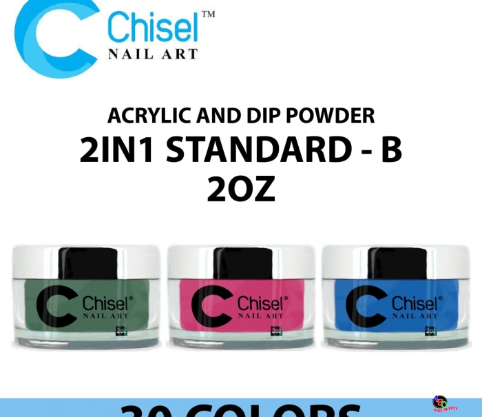 Chisel Acrylic and Dip Powder - 2IN1 Standard - B 2oz
