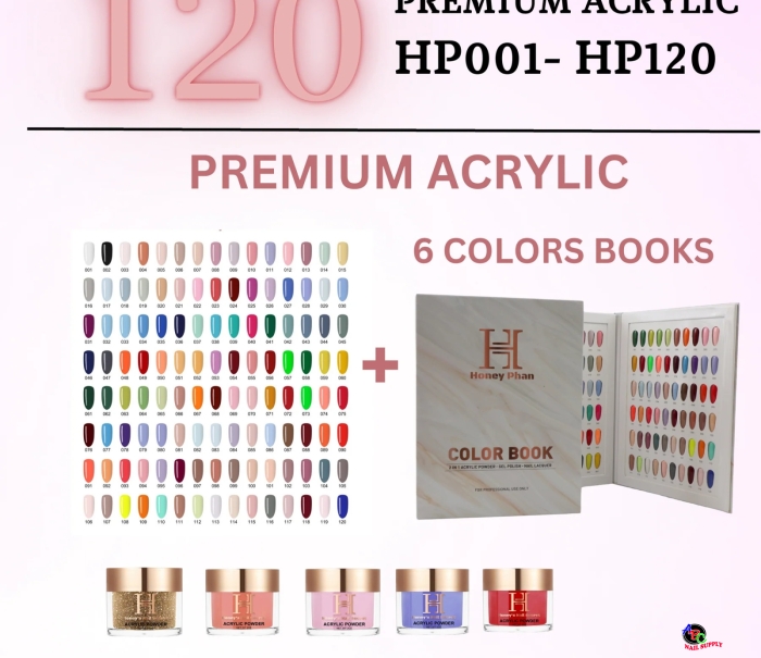 FULL LINE PREMIUM ACRYLIC ONLY 120 COLORS ( HP001-HP120)