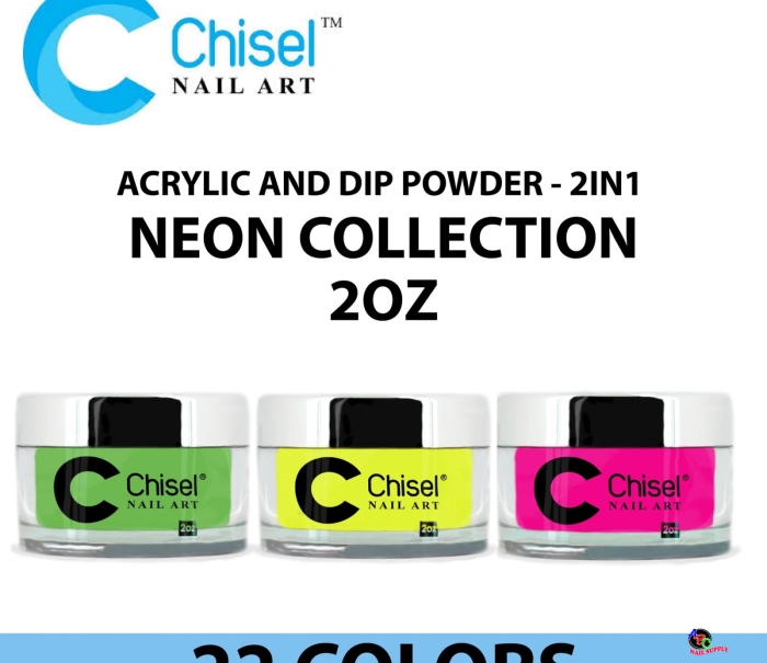 Chisel Acrylic and Dip Powder - 2IN1 Neon Collection 2oz