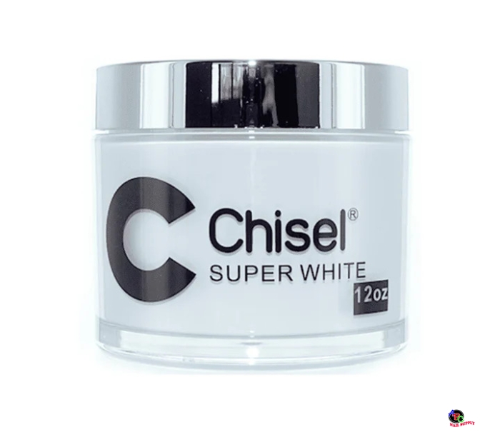 Chisel Dip Powder - Super White 12oz (Refill) 60 pcs./case