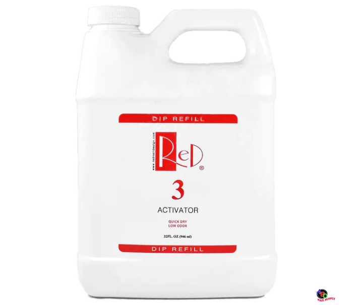 Red Nail Design Dip Liquid #3 Activator Refill 32 oz