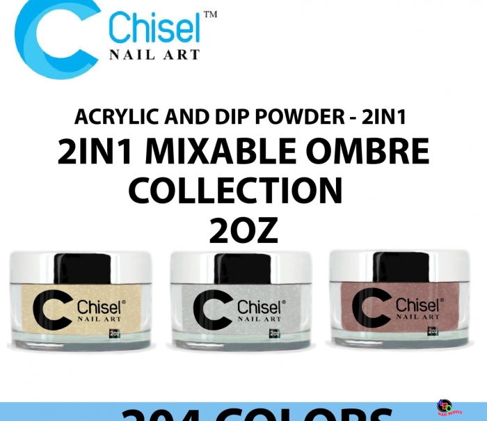 Chisel Acrylic and Dip Powder - 2IN1 Mixable Ombre Collection 2oz