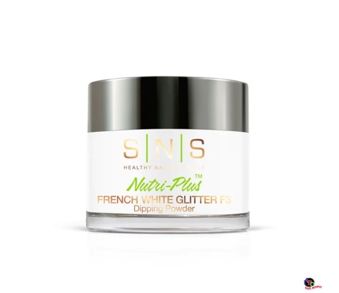 SNS Dip Powder White Glitter F3 2oz
